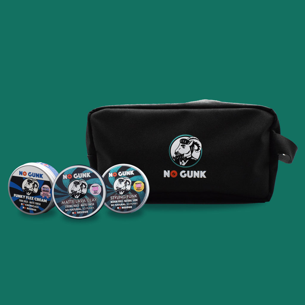 Full Haircare Routine Gift Set with Grooming Bag